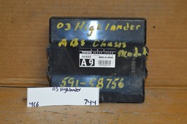 03 Toyota Highlander ABS Control Unit OEM 8954048250 Module 744-4C6 - $53.99
