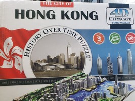 City of Hong Kong History Over Time  4D Cityscape Puzzle NEW SEALED - $37.39