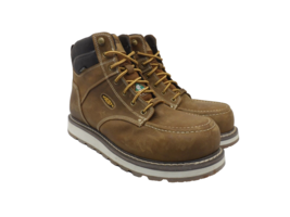 Keen Men&#39;s 6&quot; Cincinnati Composite Toe Work Boots 1023239D Brown Size 13D - £128.41 GBP