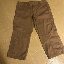 Women&#39;s Canyon River Blues Capris Crop Khaki Pants Sz 10 Beige Tan Seamed Crops  - $9.97