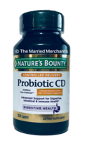 Nature&#39;s Bounty Probiotic CD Controlled Delivery 30 caplets each 10/2025... - $11.95