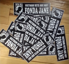 WHOLESALE LOT OF 24 Round POW MIA Vietnam Vets are not Fonda Jane STICKE... - $24.49