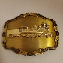 Vintage 1977 Raintree Belt Buckle Train Steam Locomotive Made In USA - £23.27 GBP