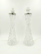 Rare Large Mid Century Modern Carl Fagerlund For Orrefors Art Glass Table Lamps - £677.28 GBP