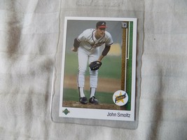 1989 upper deck john smoltz rc rookie braves cardinals hof # 17 - $1.99