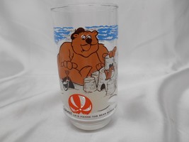 Old Vtg 1977 SUMMER LK&#39;S RESTAURANT PIERRE THE BEAR SERIES DRINK GLASS A... - $19.79