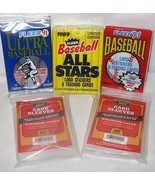 1989 Fleer Baseball Allstars Card Set + 200 Penny Sleeves &amp; 2 Sealed 199... - £14.06 GBP