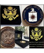 NEW CIA Central Intelligence Agency Challenge Coin (Bronze) USA with vel... - $456.38 MXN