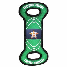 Houston Astros MLB Baseball Field Pet Dog Tug Toy with Squeaker Green/Black - £15.57 GBP
