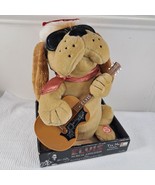 ELVIS PRESLEY Musical Animated plush Hound Dog Here Comes Santa Claus &amp;b... - $448.36 MXN