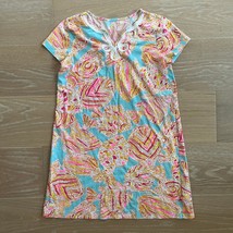 Lilly Pulitzer Girl&#39;s Mini Brewster Dress Breakwater Blue Medium/Large - $29.99