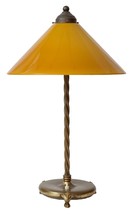 Art Deco Lamp Banker&#39;s Lamp Desk Brass Lamp 1930 Cognac - $7,584.61 MXN