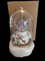 Avon Gift Collection Santa's Magical Castle Ornament Motion Sound Lights 1997 - $14.01