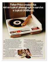 Fisher-Price Phonograph Record Player Toy Vintage 1982 Print Magazine Ad - £7.74 GBP