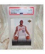 Upper Deck 2003 Box Set#12 Lebron James ROOKIE RC NM-MT PSA 6 Graded Card - $669.42 MXN