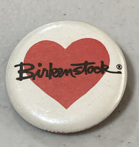 Vintage Birkenstock Love Red Heart Sandals Shoes Pinback Button 1.25” - £4.66 GBP