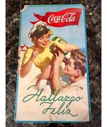 Vintage Mexican COCA COLA Coke Soda Cardboard Sign Adv from 1950&#39;s - €365,38 EUR