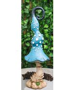 Enchanted Fairy Garden Blue Spotted Crooked Toadstool Mushroom Figurine ... - $726.92 MXN
