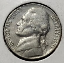 1959 D Jefferson Nickel Error Filled In D. - £1.56 GBP