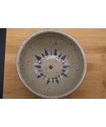 Vtg Jugtown Pottery Bowl 1976 Signed Gray Speckle with Southwestern Sun ... - $460.23 MXN