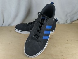 Adidas Forum Shoes Spg 753001 Shoes black shoes with blue accent lines s... - $19.73