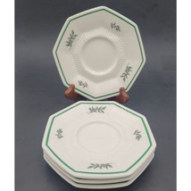 4 Vintage Nikko Christmastime 6&#39;&#39; Saucer Plates White - £14.40 GBP