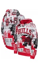 NBA Little Kids&#39; Chicago Bulls Wild Style Sublimated Pullover Hoodie Small - $29.99