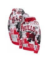 NBA Little Kids&#39; Chicago Bulls Wild Style Sublimated Pullover Hoodie Small - $552.13 MXN