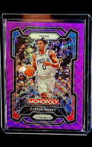 2023 2023-24 Panini Prizm Monopoly Purple Wave #68 Tyrese Maxey 76ers Card - £1.86 GBP