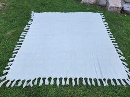 Vintage white Italian bed cover, 70s high quality bedspread, never used - $80.00