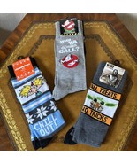 Disney Mandalorian Baby Yoda Socks All Treats No Tricks- Ghostbusters He... - $19.79