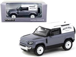 Land Rover Defender 90 Matt Blue Gray Metallic with White Top &quot;Wilks Bro... - $33.99