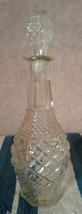 Vintage 14.5&quot; Clear Glass Wexford Pattern Anchor Hocking Decanter With S... - £17.61 GBP