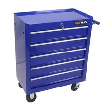 5-Drawer Rolling Tool Chest With Lock &amp; Key Tool Storage Cabinet W/ Whee... - £239.21 GBP