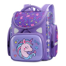 New Girl School Backpack Orthopedic 3D Unicorn Pattern Boys Book Bag Primary Sch - £42.12 GBP