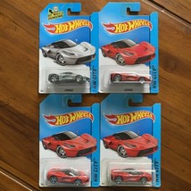 Lot of 4 - Hot Wheels 2013 - 3 Red &amp; 1 Silver LaFerrari - $139.90