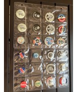LOT OF 23 VINTAGE 1972 PRESIDENTIAL CAMPAIGN BADGES BUTTONS PINS REPRODU... - $33.90 CAD
