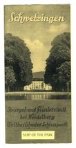 Schwetzingen Castle &amp; Gardens Brochure Guide with Map 1930&#39;s Germany - $17.87