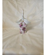 La Dolche Vita Summertime Rose Chintz Collection Gold Trim Vase - $30.00