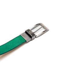 Marco Di Milano Genuine Ostrich Ostrich Leg Exotic Belt Alessio Lemon Green image 4