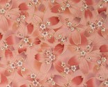 Cotton Honoka Japanese Flowers Peach Fabric Print by Yard D486.75 - $14.95