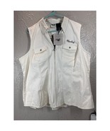Harley-Davidson Women’s White Full Zip Embroidered Tank Top Cotton Size ... - $818.55 MXN