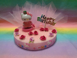 Hello Kitty Cake Topper 6&quot; Styrofoam Base - OOAK - £15.45 GBP