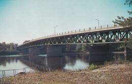 Coolidge Bridge Northampton Massachusetts MA Postcard C26 - £2.33 GBP
