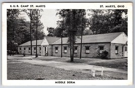 Middle Dorm EUB Camp St Marys St. Marys Ohio OH 1956 Chrome Postcard A13 - £5.39 GBP