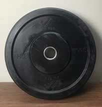 JFIT Olympic 2&quot; Rubber Bumper Plate for Barbell 35 lbs. for Strength Training - £59.38 GBP
