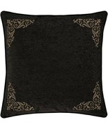 New J. Queen New York Terra Euro Pillow Sham in Black / Gold - $49.49