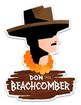 Don the Beachcomber - The Legend Returns Vinyl Sticker Decal-Vintage Style -Tiki - £6.38 GBP