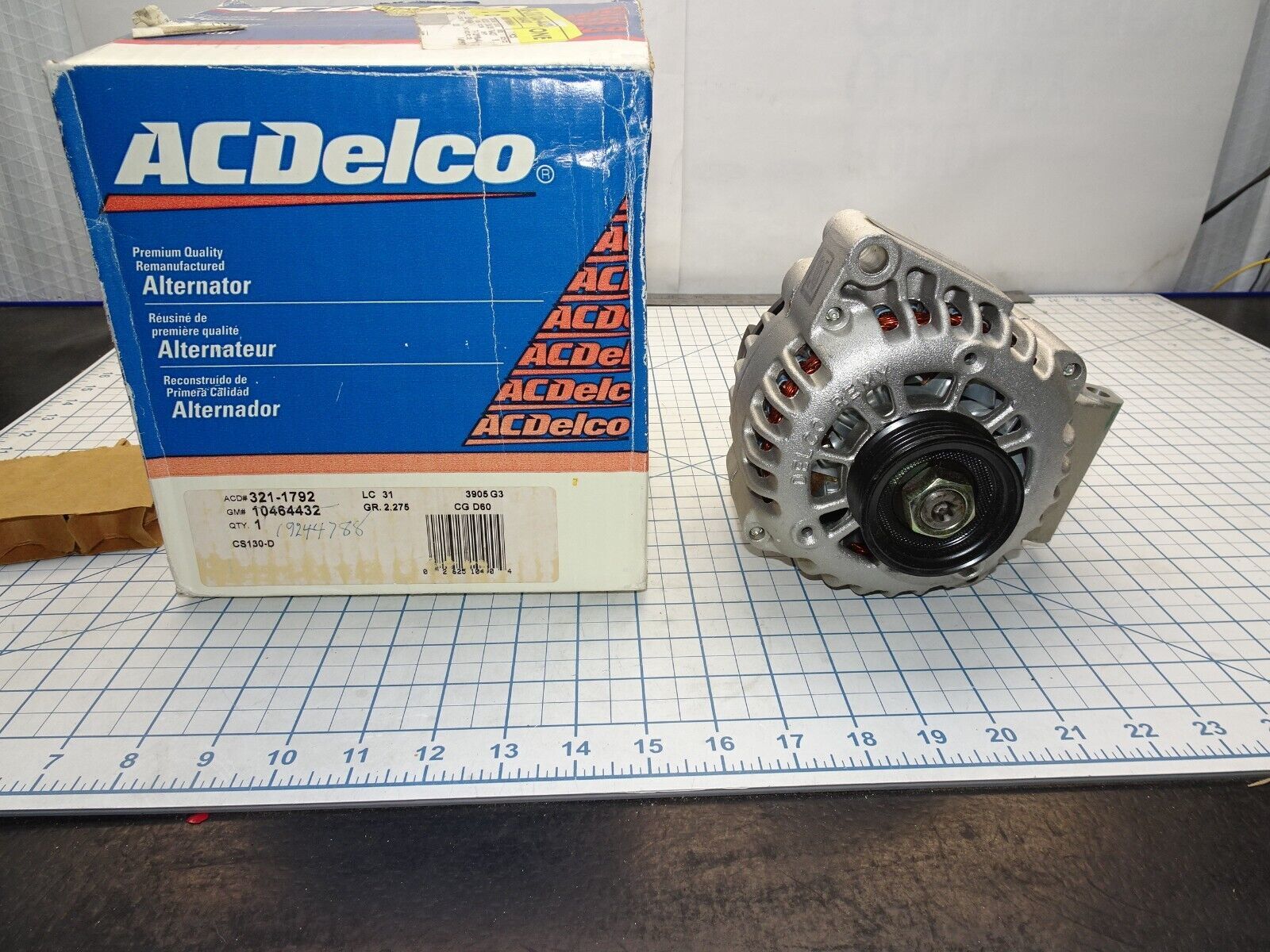 GM 10464432 321-1792 19244788 Alternator 105 Amp Generator General Motors - $96.73
