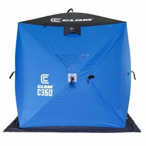 14474 C-360 Portable 6 Foot Pop Up Ice Fishing Angler Hub Shelter Tent - £265.92 GBP